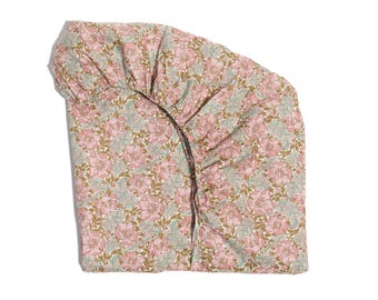 Fitted Sheet made with Liberty Fabric 'Millie Francesca'
