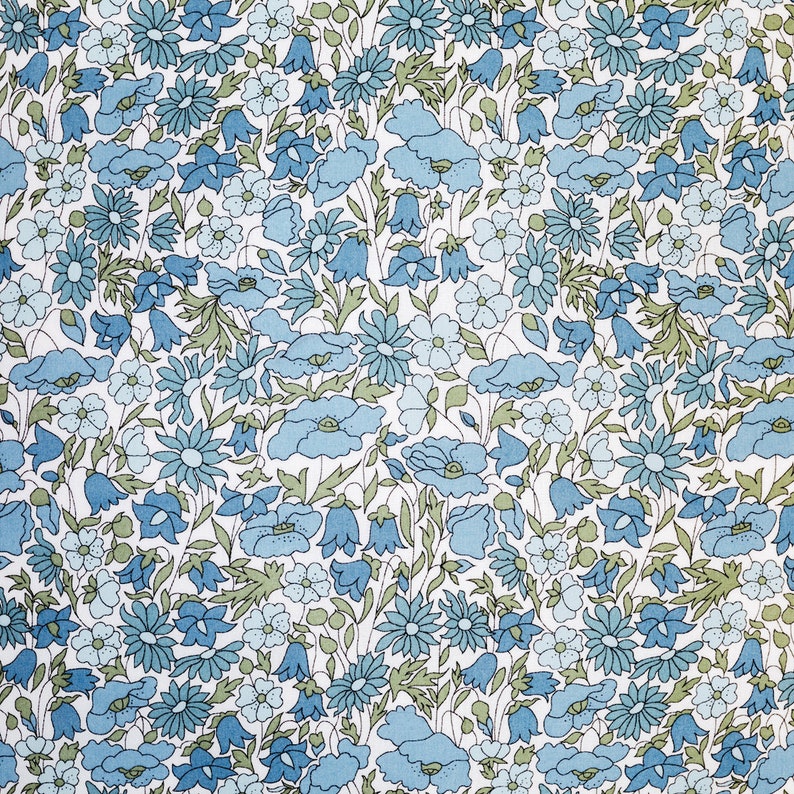 Bedding Set Made With Liberty Fabric 'poppy and Daisy Blue' - Etsy