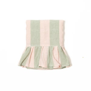 Ruffled Linen Top Sheet - Gelato