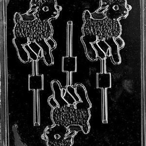 Easter LAMB LOLLY Dim 3 1/2 X 2 1/4 X 3/8 Weight: 1.8 Item No. E157