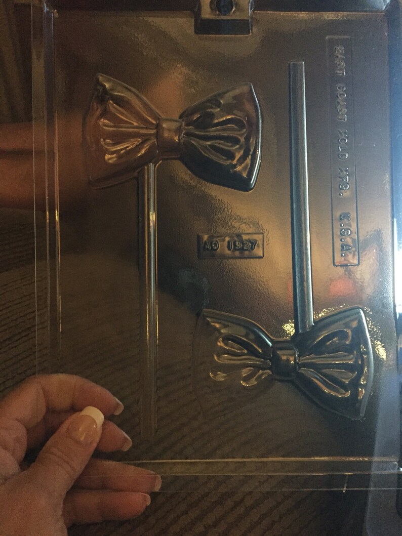 Accessories Bow Tie Chocolate Lollipop Mold Etsy