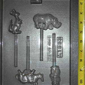 Animal Safari Animals Chocolate lollipop Mold 1