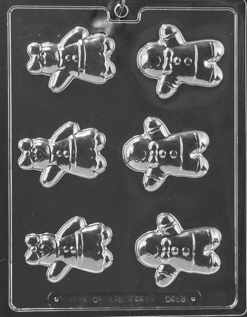 Christmas Gingerbread Boy & Girl Dim 2  1/4 X 2 1/2 X 1/2 deep image 1