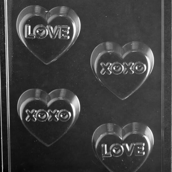 Valentines Day Love XO cookie Dim 2 7/8 x 2 7/8 x 3/4 deep Weight: 2.6 Item No. V179