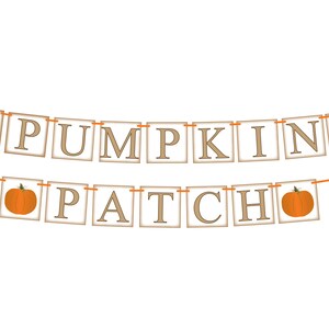 Printable Rustic Pumpkin Patch Banner, Instant Download Halloween ...