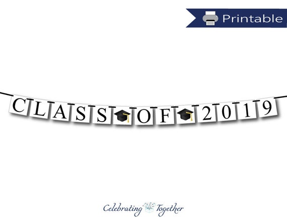 Printable Graduation Party Decorations Digital Download Etsy