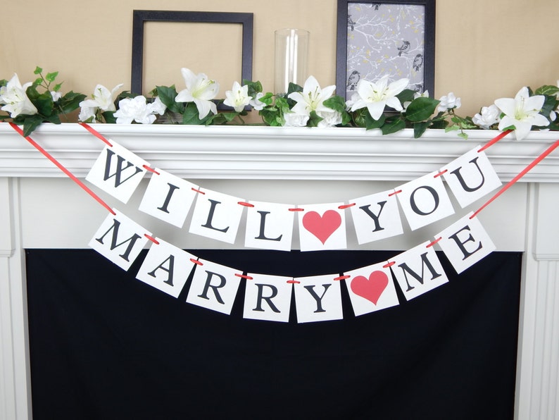 Will You Marry Me Banner Marriage Proposal Sign Surprise Etsy Australia