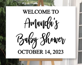 Baby shower welcome sign, wooden mom to be name sign, baby shower date wood signs keepsake decor heirloom, baby shower decorations