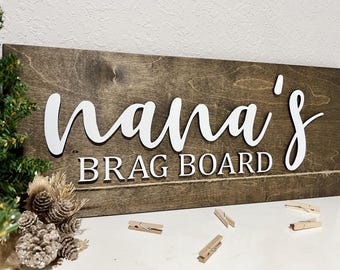 Panneau de vantardise de grand-mère, panneau en bois pour grands-parents, décoration rustique pour grand-mère, cadeau de fête des mères pour grand-mère