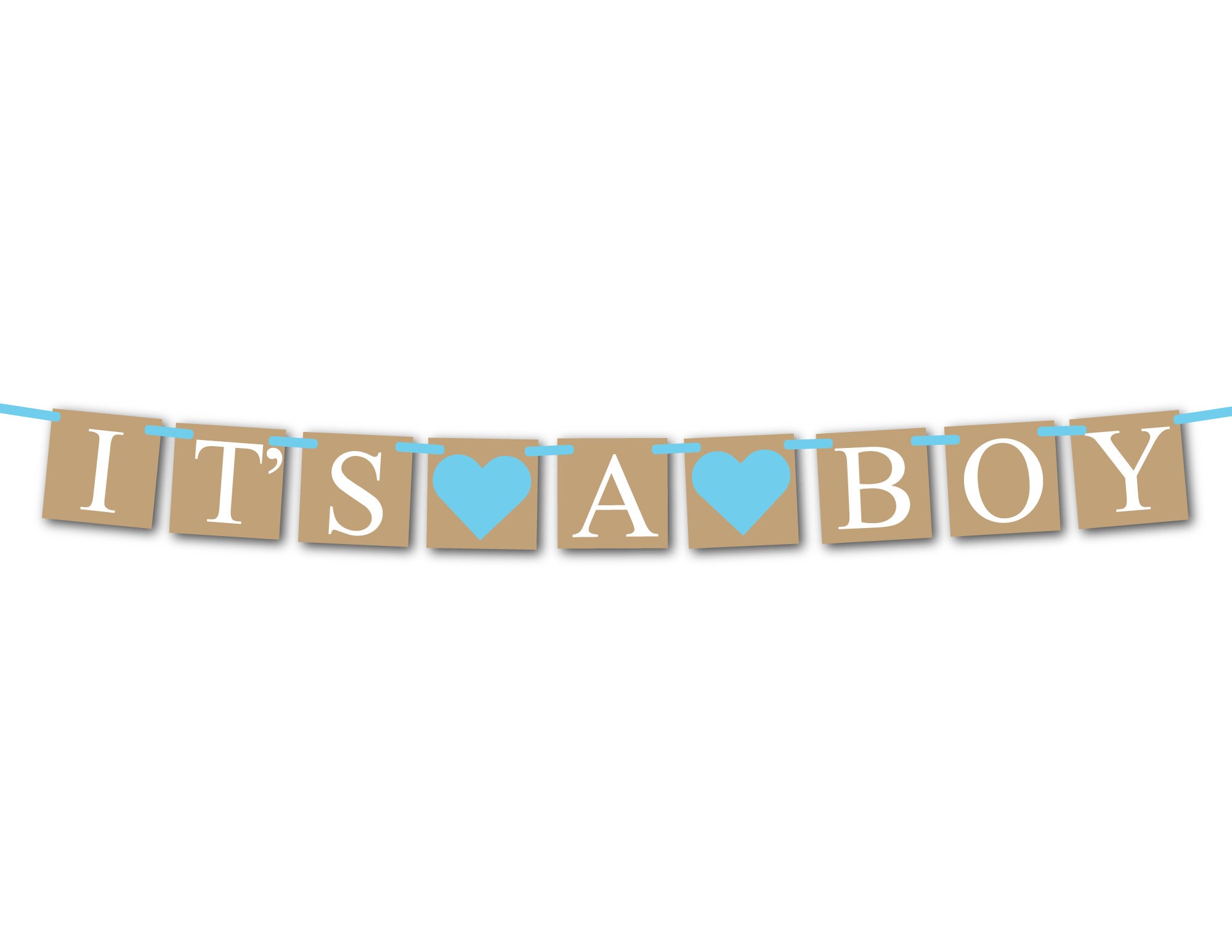 PRINTABLE its a boy banner instant download ocean theme baby | Etsy