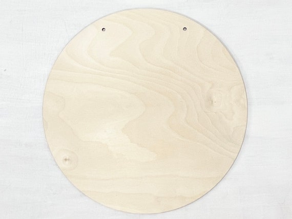 Wood Circles 12 inch, 3 Thicknesses, Unfinished Birch Sign Plaques