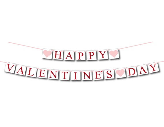 Happy Valentine S Day Banner Red And Pink Love Sign Valentines