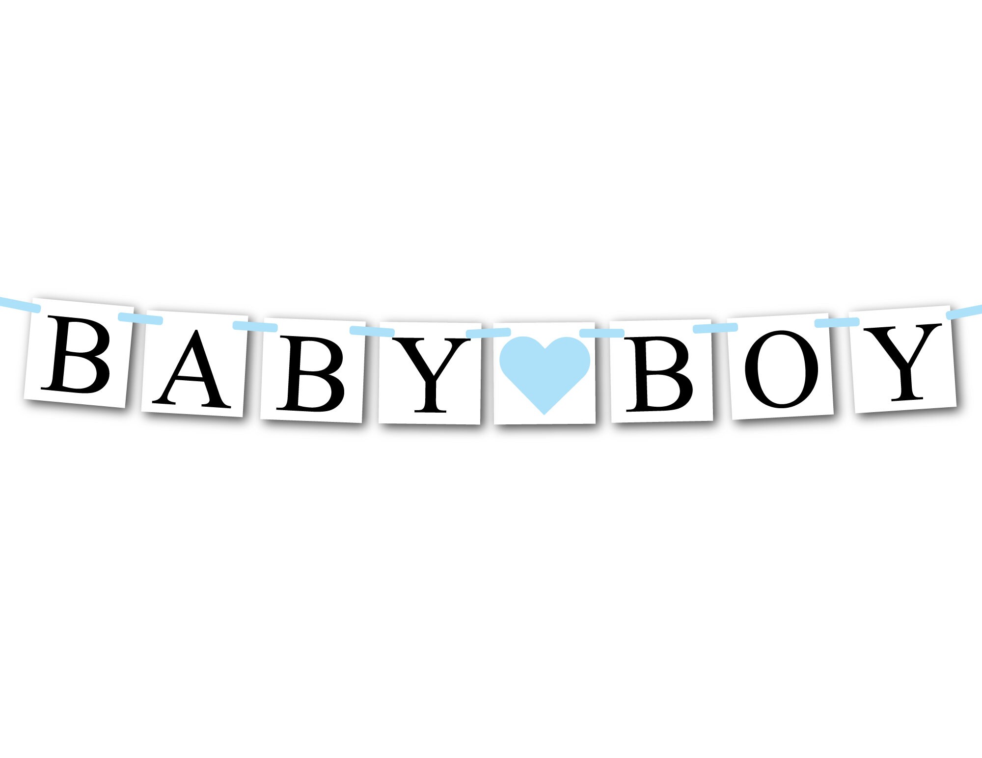Glitzer-Banner "It's A Boy" – Für Babyparty, Geschlechts-Enthüllung & Dekoration, Blau