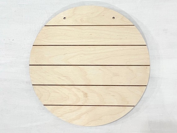 18 inch wood blanks, 15" wooden circle for sign making, 12" birch plywood rounds, 22" 1/4" unfinished wood cutout shiplap door hanger blank Il_570xn