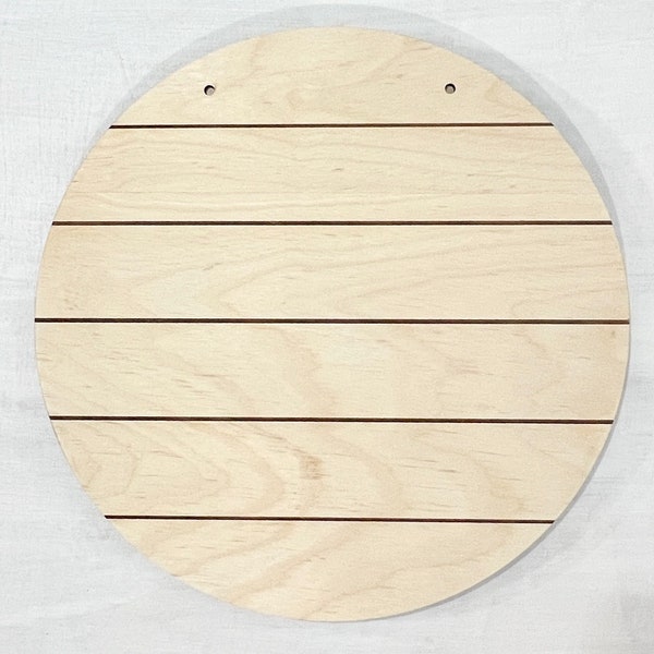 18 inch wood blanks, 15" wooden circle for sign making, 12" birch plywood rounds, 22" 1/4" unfinished wood cutout shiplap door hanger blank