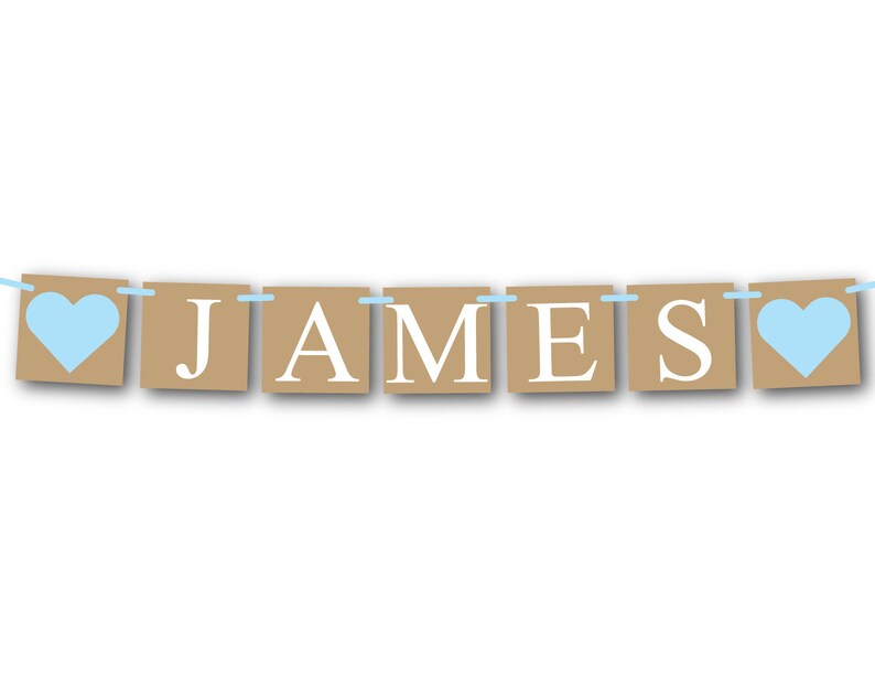 PRINTABLE baby name sign instant download boys baby shower Etsy