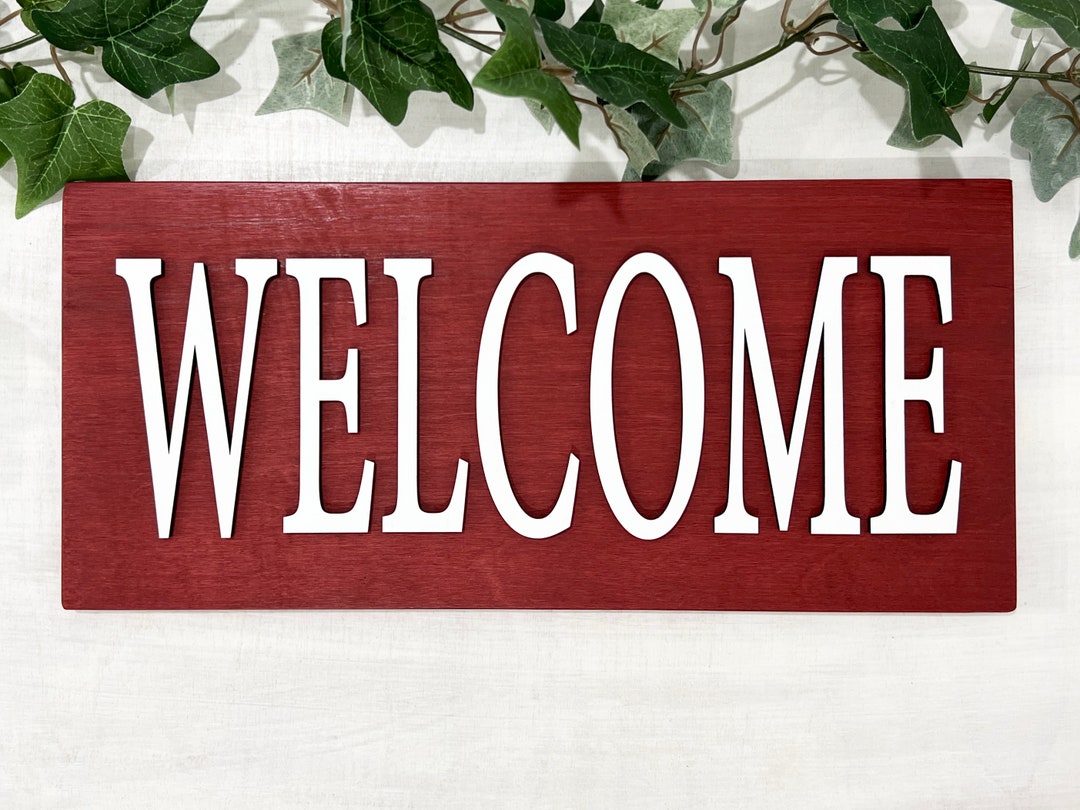 Welcomesign Decore Welcome Sign, Home Decorations, 3D Wall Art, Mantel Decor, Entryway ...