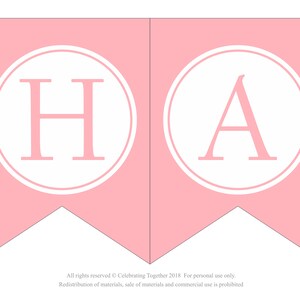 Printable Happy Birthday Banner, Instant Download Birthday Decoration ...