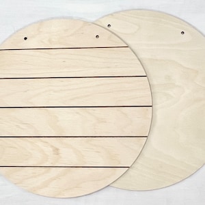 12 Inch Wood Rounds CNC Cut Plywood Circles Door Hanger Blanks