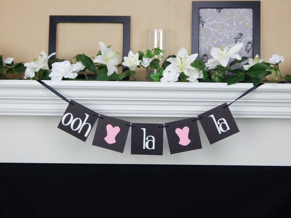 Ooh La La Banner Corset Hen Party Decor Bachelorette Party