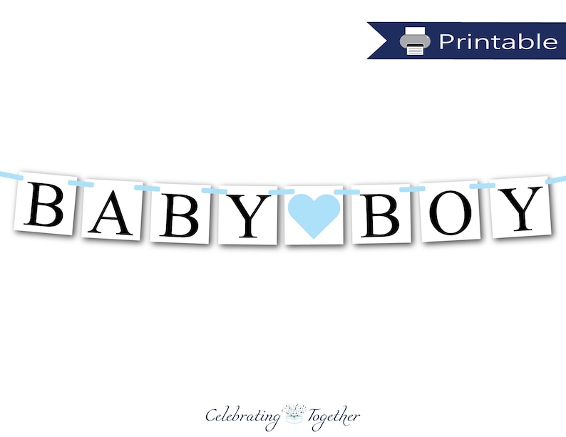 its a boy banner printable