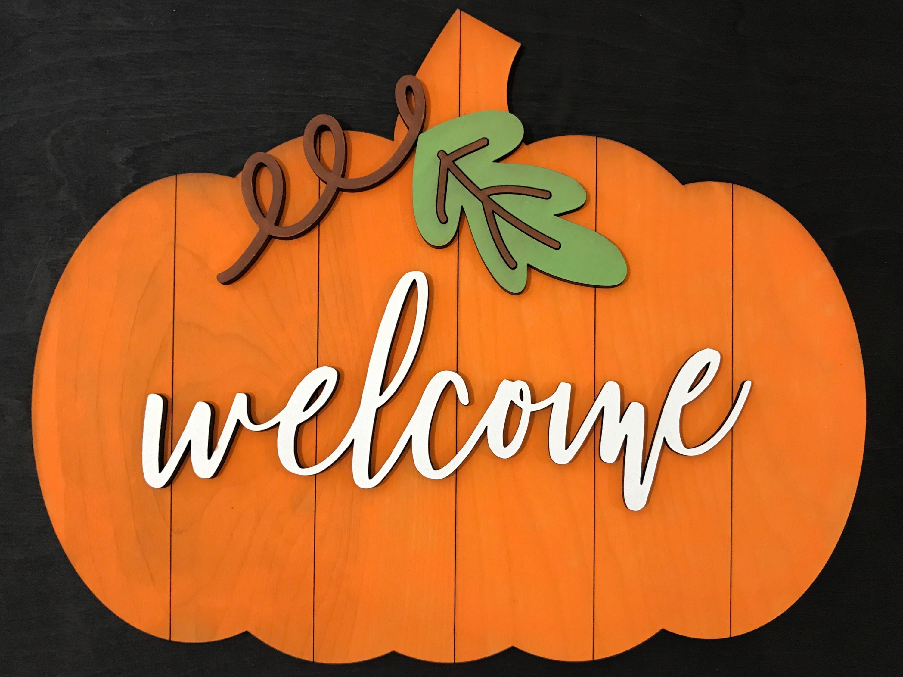 Fall sign holiday home decor Autumn door hanger Etsy