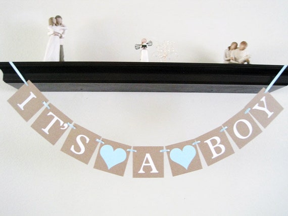 Its A Boy Banner, baby shower decorations, boy baby banner, baby shower sign, baby shower decor, baby boy garland, party decorations bunting Il_570xn