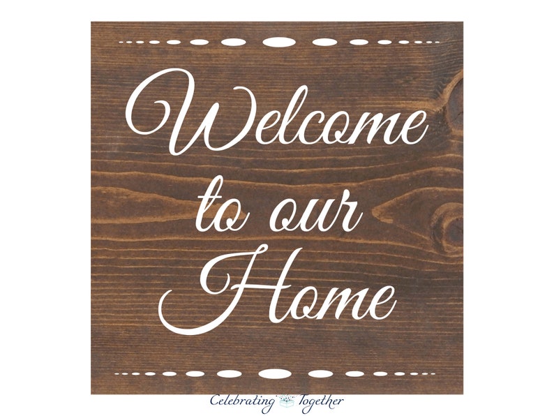 Download Welcome to our home svg DIY sign stencil home decor | Etsy