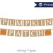 Printable Pumpkin Patch Banner, Instant Download Halloween Bunting ...