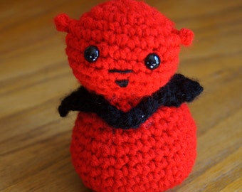 Devil, crocheted Halloween Amigurumi