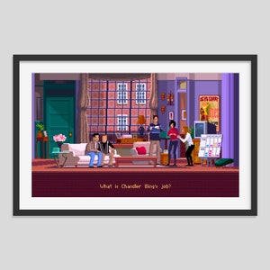 Pixel Art Friends Print