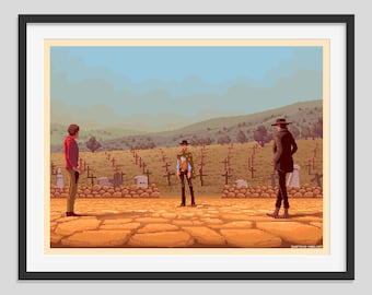 Pixel Art The Good, the Bad and the Ugly Print limited edition, only 30 copies.