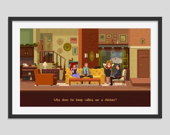 Pixel Art Married with Children Print