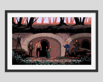 Inglourious Basterds pixel art print