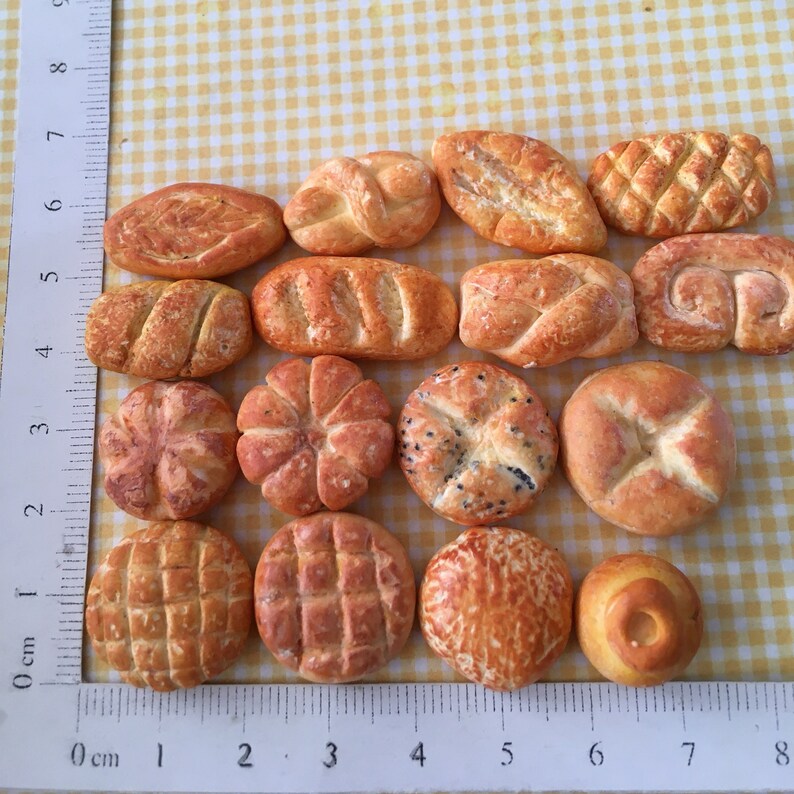 Dollhouse Miniature BREAD. A Handmade Etsy