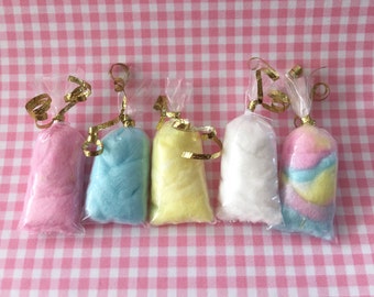 Dollhouse Miniature Bag of CANDY FLOSS / Cotton Candy - handmade.
