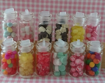 Dollhouse SWEET JARS B - Handmade