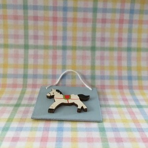 Dollhouse Miniature NURSERY HORSE PICTURE Handmade - Etsy
