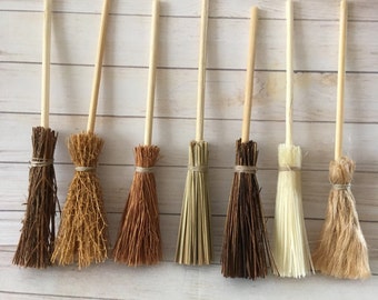 Dollhouse Miniature BROOMS - Handmade