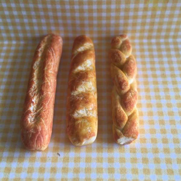 Dollhouse Miniature  FRENCH BREAD - Handmade