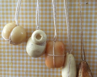 Dollhouse Miniature HANGING CHEESE  (D) - Handmade