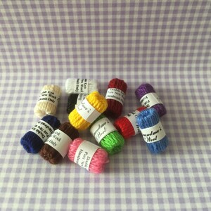 Dollhouse Miniature BALLS OF WOOL Handmade image 4