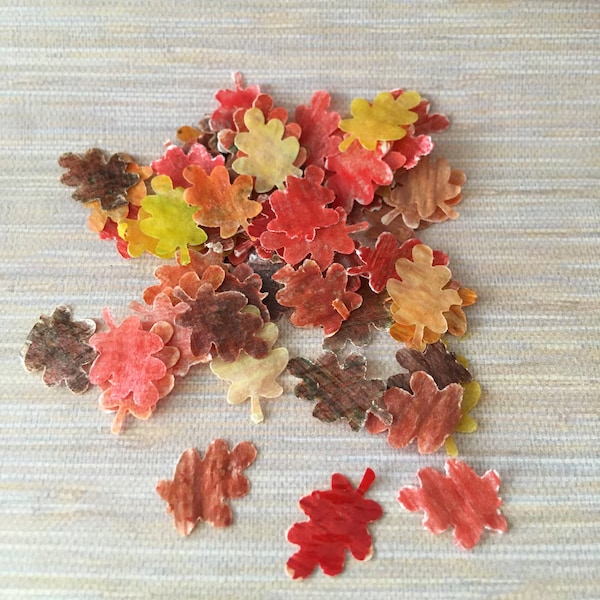 Dollhouse Miniature AUTUMN LEAVES -Handmade