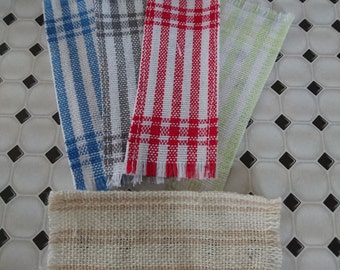 Dollhouse Miniature STRIPE TEA TOWEL  (B)