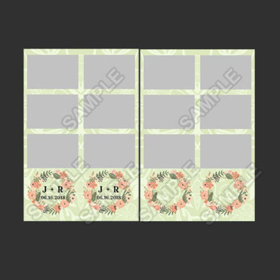 Rustic Party Lights 2 6 Inch Country Romantic Wedding Photo Booth Photo Strip Template Layout