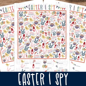 Easter I Spy Printable Fun Easter Game for Kids Easter Printable Game image 2