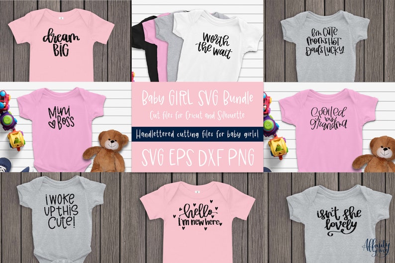 Download Baby Girl Sayings and Quotes SVG Bundle Cut Files for ...