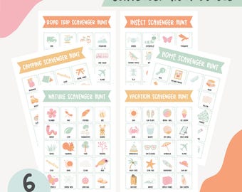 Speurtochtbundel voor kinderen | Natuur Thuis Vakantie Kamperen Insecten Roadtrip |