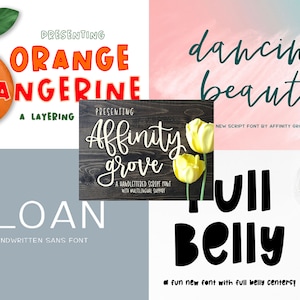 Mega Font Bundle | 25 Handwritten Fonts | Modern Calligraphy Font ...