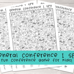 General Conference I Spy | LDS Activity Page for Kids | The Church of Jesus Christ of Latter-day Saints Kids Conference Ideas and activities
